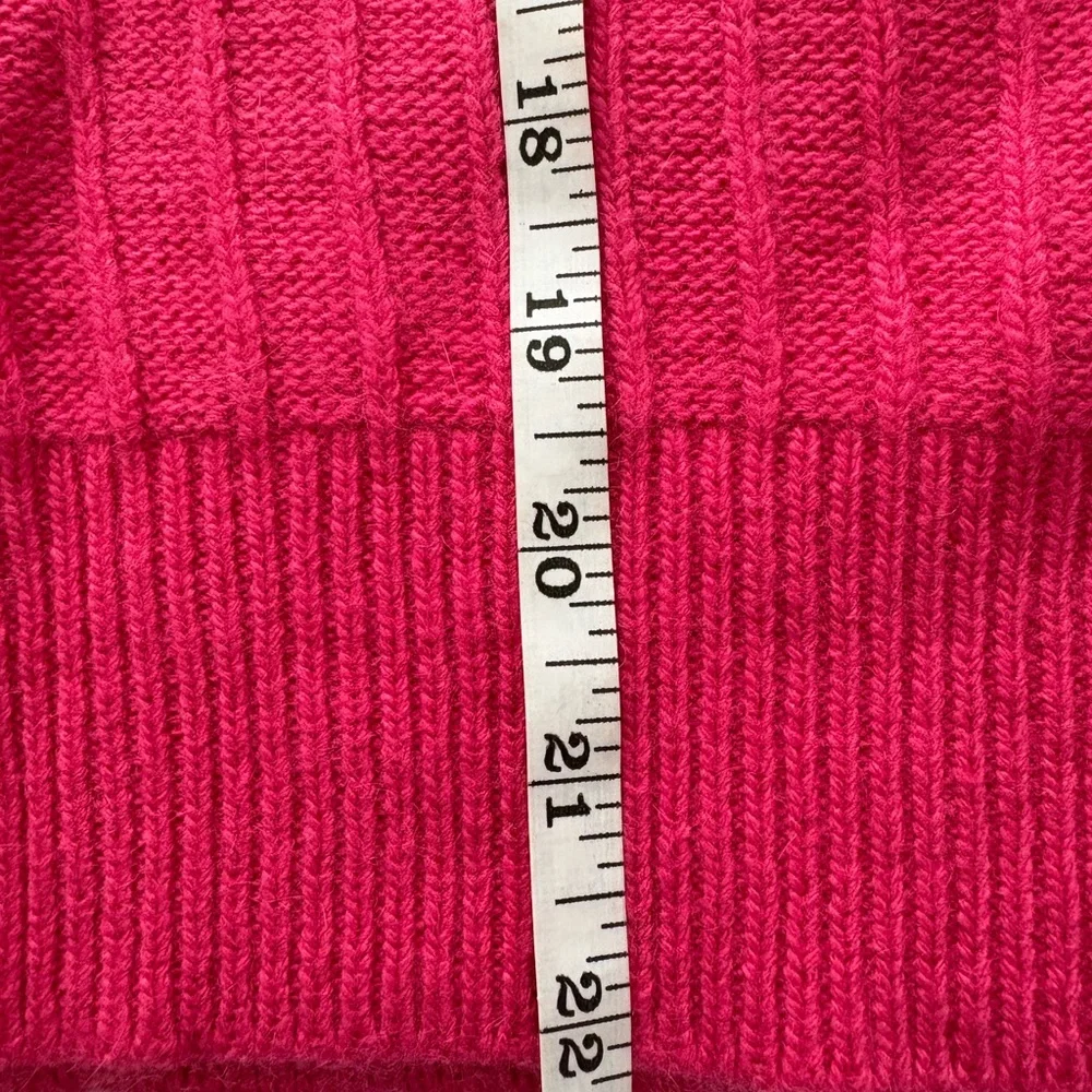 NWT-FRNCH Paris Ribbed Short Sleeve Sweater Top in Pink - Picture 9 of 11
